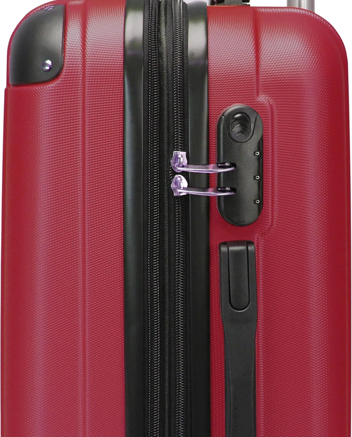 World Traveler Kemyer Quest Hardside Lightweight Expandable Spinner Suitcase Luggage, Burgundy, 20-inch