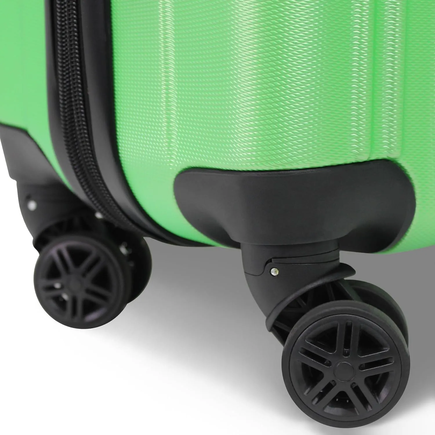 World Traveler Kemyer Quest Hardside Lightweight Expandable Spinner Suitcase Luggage, Green, 29-inch