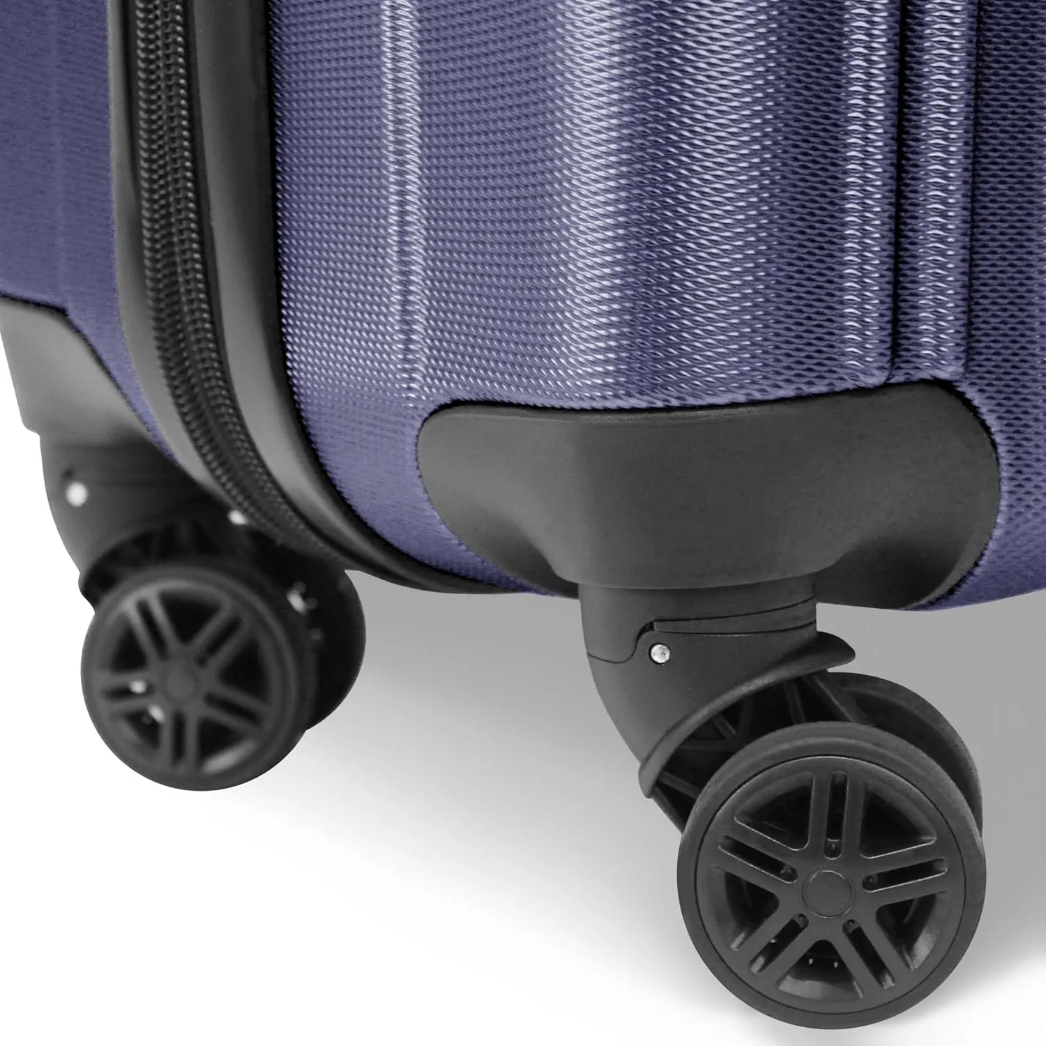 World Traveler Kemyer Quest Hardside Lightweight Expandable Spinner Suitcase Luggage, Navy, 25-inch