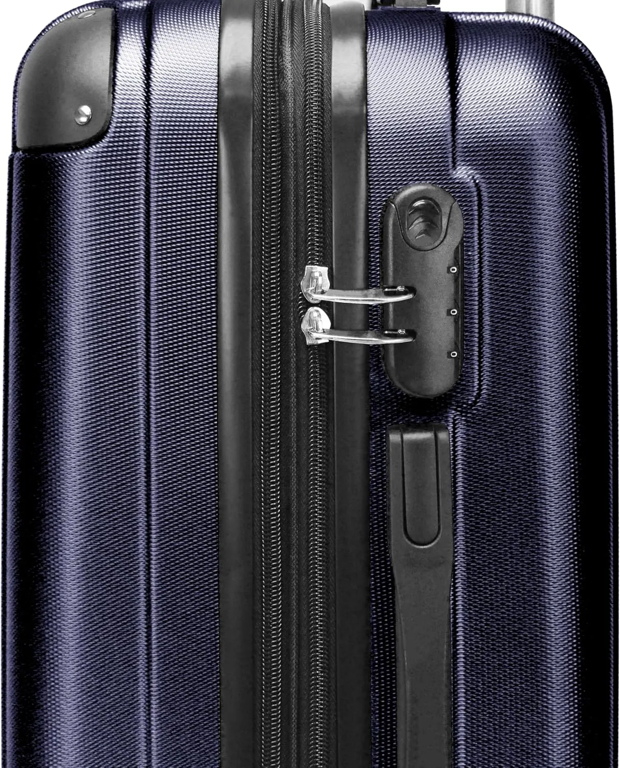 World Traveler Kemyer Quest Hardside Lightweight Expandable Spinner Suitcase Luggage, Navy, 25-inch