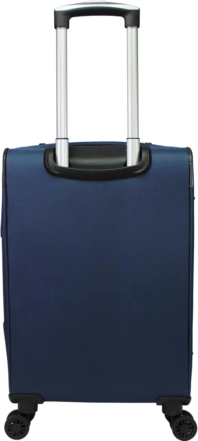 World Traveler Kemyer Softside Lightweight Expandable Spinner Luggage, Navy, 3-Piece Set(20in,25in,29in)