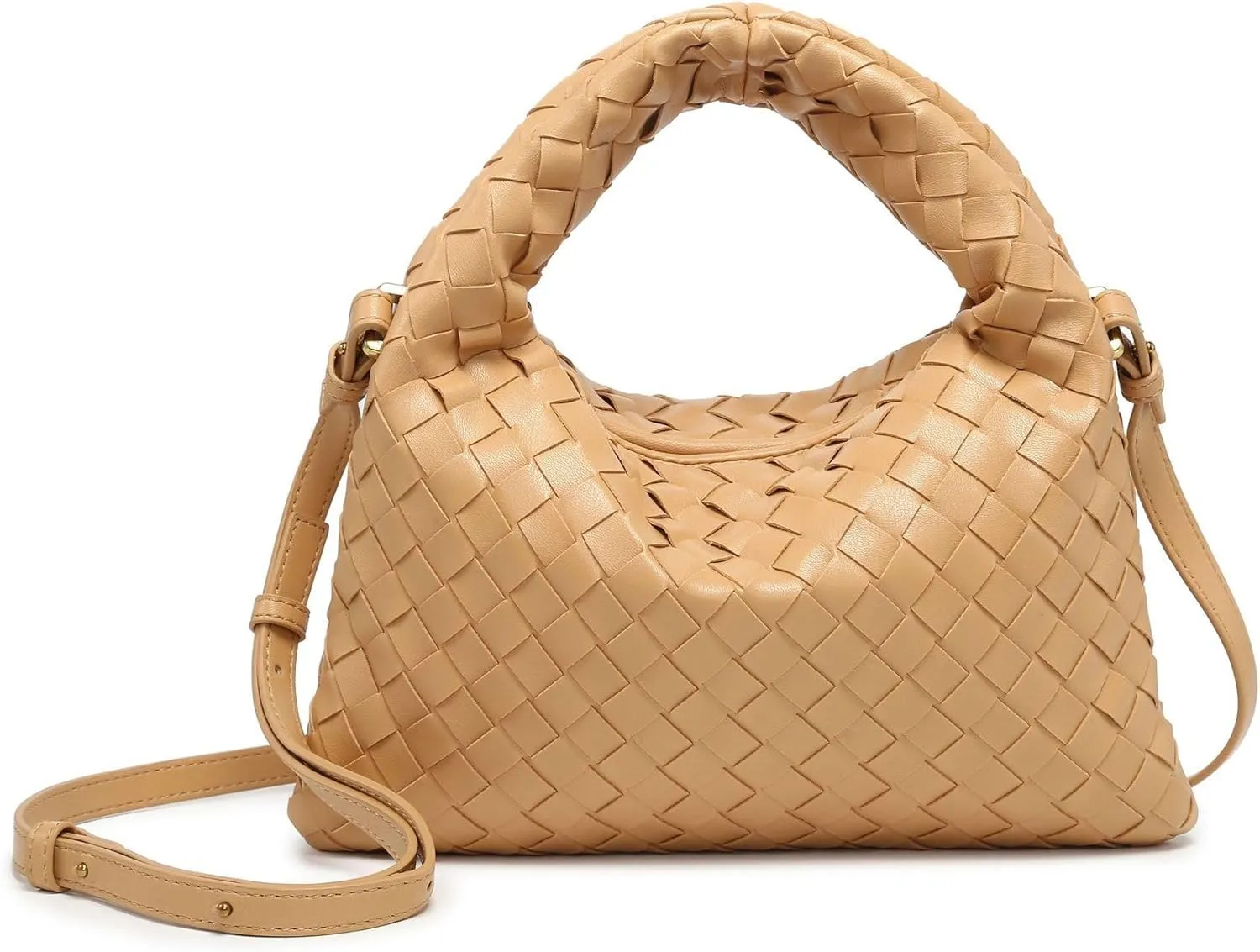 Woven Handbag Woven Crossbody Bag for Women - Women's Top-handle Handbags - Fashion Vegan Leather Purse Small Braided Bag