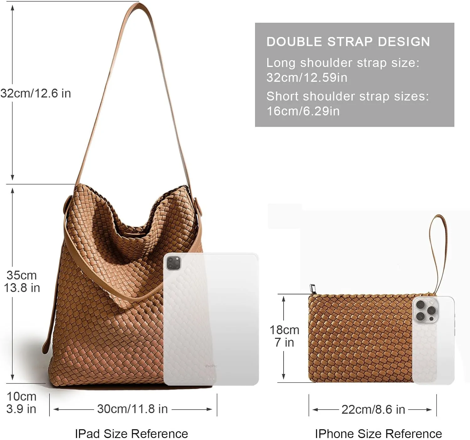 Woven Leather Tote Bag for Women Large Woven purses shoulder bag Fashion Shopping Travel Handbags