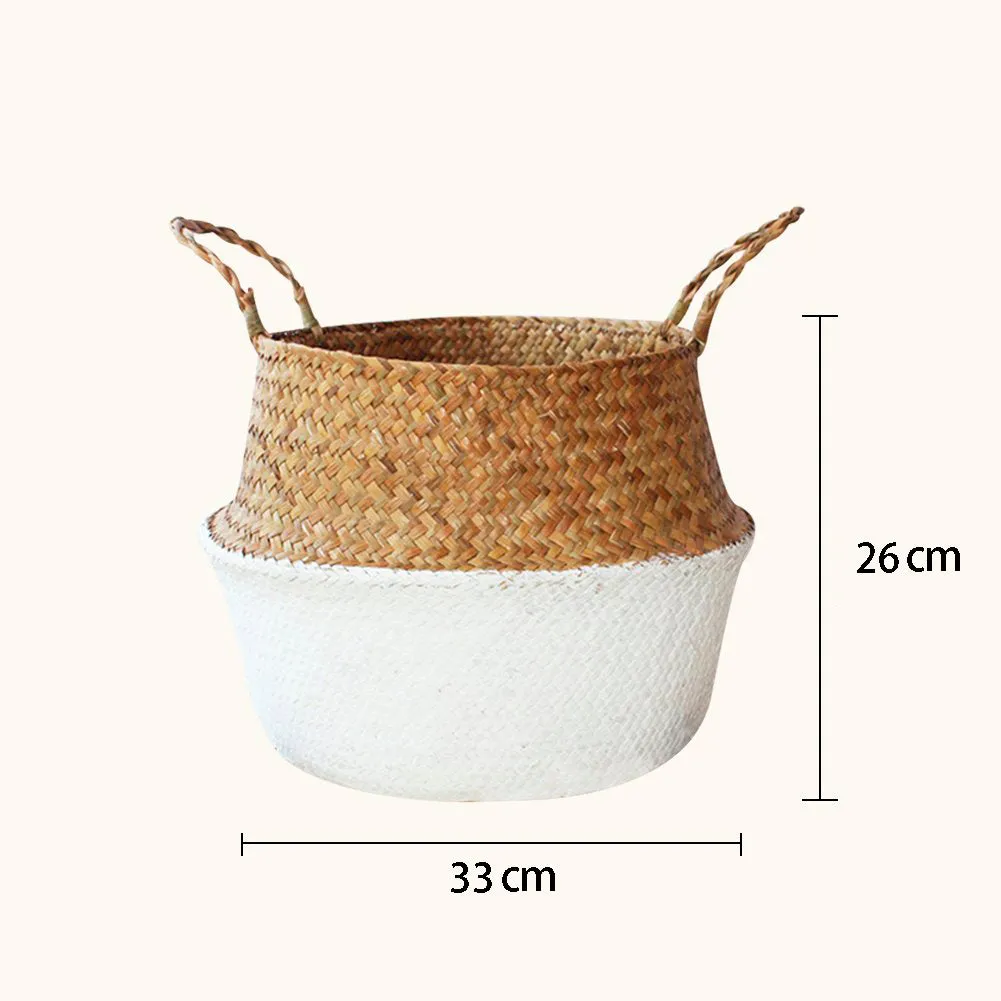 Woven Seagrass Flower Baskets Garden Flower Pot Xl