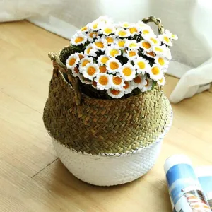 Woven Seagrass Flower Baskets Garden Flower Pot Xl