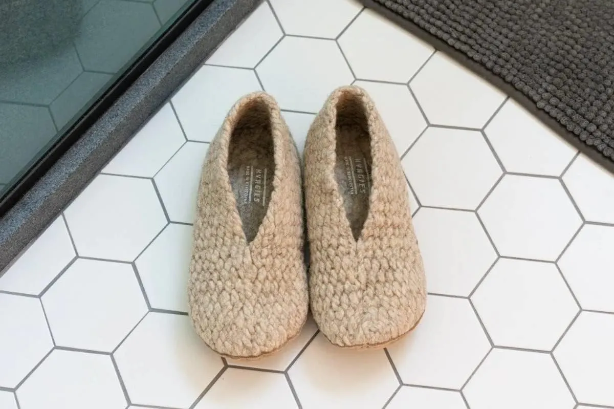 Woven Wool Slippers