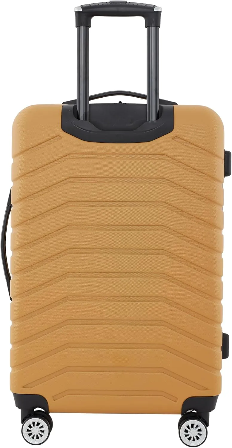 Wrangler Tahoe Spinner Luggage, Amber Gold, 3 Piece Set