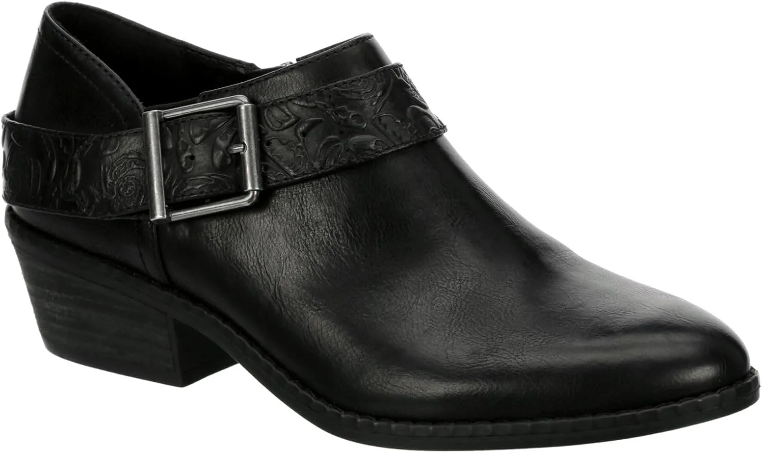 XAPPEAL Jodie - Women's Faux Leather Western Low Heel Ankle Bootie