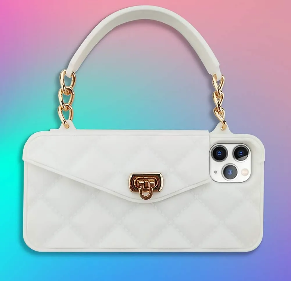 Yatchen Wallet Case for iPhone 16 Plus,Crossbody Phone Case with Lanyard Strap Cute Flip Folio Credit Card Holder Soft Silicone Girls Lady Handbag Cover for iPhone 16 Plus White