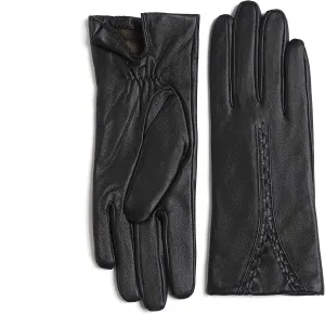 YISEVEN Women Winter Lambskin Touch Leather Gloves Fleece Lined