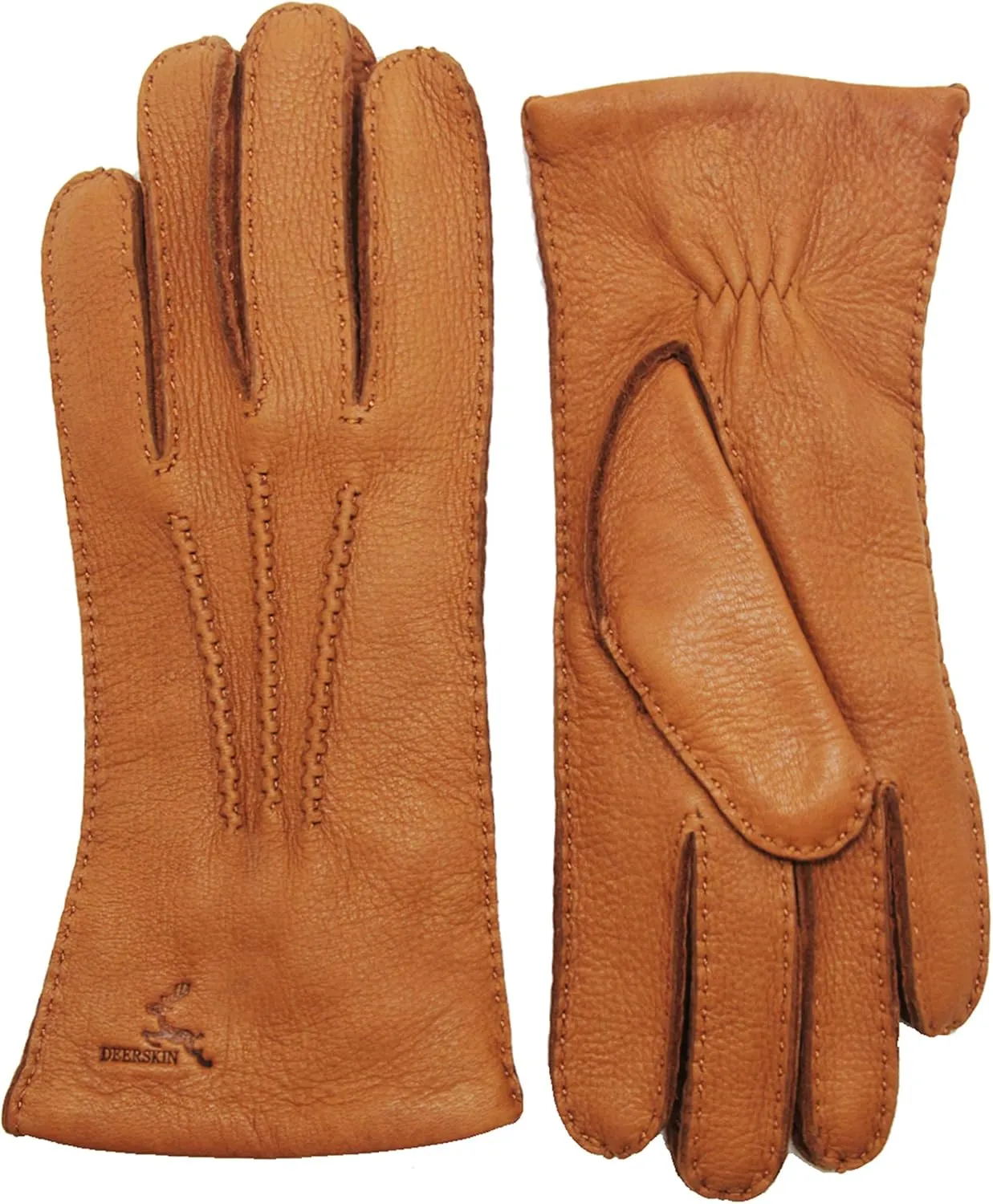 YISEVEN Women's Deerskin Leather Gloves Hand Sewn