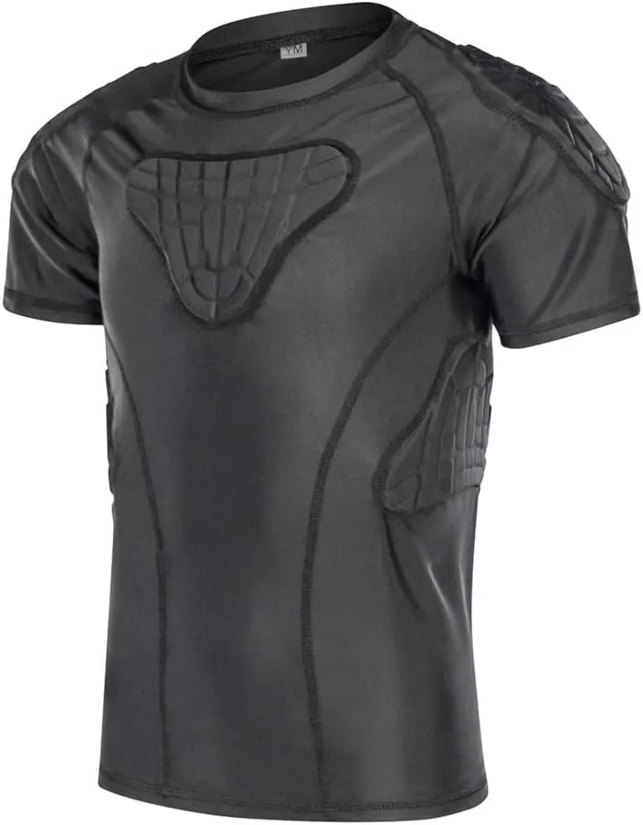 Youth Boys Football Rib Protector for Paintball Baseball Compression Padded Chest Protective