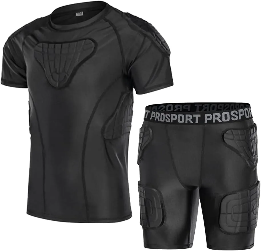 Youth Boys Football Rib Protector for Paintball Baseball Compression Padded Chest Protective