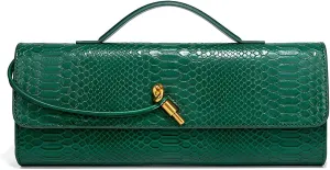YXBQueen Woven Bag for Women Black Purse Shoulder Bag Vegan Leather Handbags Clutch Purses for Women